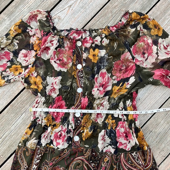 Boho flowing peasant dress XXL - Picture 7 of 11